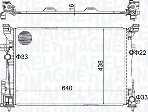 Magneti Marelli 350213158600 - Jäähdytin,moottorin jäähdytys inparts.fi