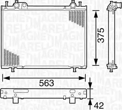 Magneti Marelli 350213153000 - Jäähdytin,moottorin jäähdytys inparts.fi