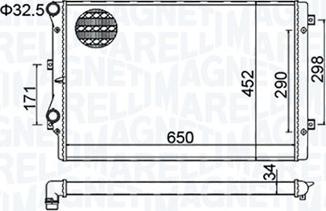 Magneti Marelli 350213157800 - Jäähdytin,moottorin jäähdytys inparts.fi