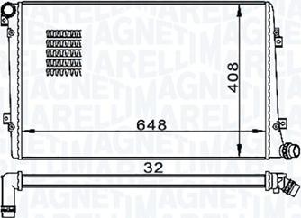 Magneti Marelli 350213157300 - Jäähdytin,moottorin jäähdytys inparts.fi