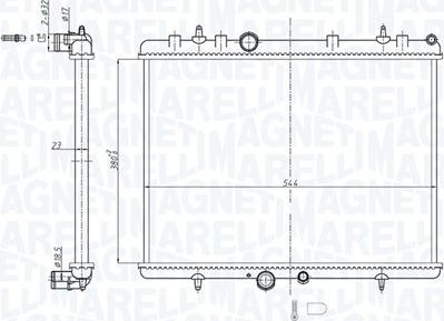 Magneti Marelli 350213164700 - Jäähdytin,moottorin jäähdytys inparts.fi