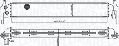 Magneti Marelli 350213166800 - Jäähdytin,moottorin jäähdytys inparts.fi