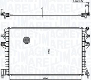 Magneti Marelli 350213166300 - Jäähdytin,moottorin jäähdytys inparts.fi