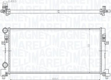 Magneti Marelli 350213166200 - Jäähdytin,moottorin jäähdytys inparts.fi