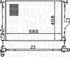 Magneti Marelli 350213160900 - Jäähdytin,moottorin jäähdytys inparts.fi