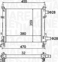 Magneti Marelli 350213161900 - Jäähdytin,moottorin jäähdytys inparts.fi