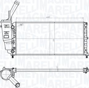 Magneti Marelli 350213161000 - Jäähdytin,moottorin jäähdytys inparts.fi