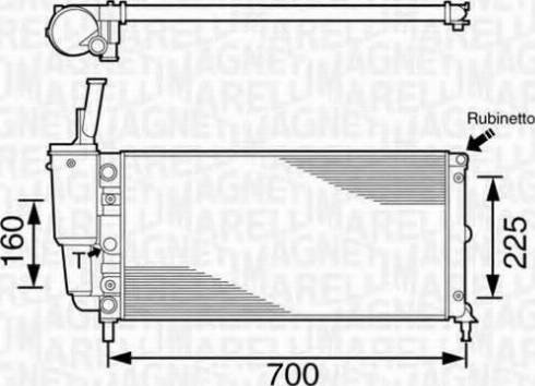 Magneti Marelli 350213161003 - Jäähdytin,moottorin jäähdytys inparts.fi