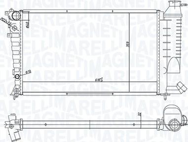 Magneti Marelli 350213168400 - Jäähdytin,moottorin jäähdytys inparts.fi