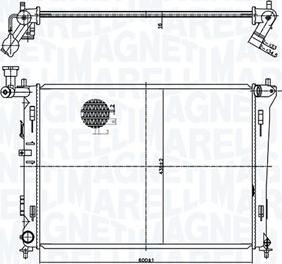 Magneti Marelli 350213168100 - Jäähdytin,moottorin jäähdytys inparts.fi