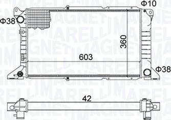 Magneti Marelli 350213163800 - Jäähdytin,moottorin jäähdytys inparts.fi