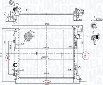 Magneti Marelli 350213163200 - Jäähdytin,moottorin jäähdytys inparts.fi