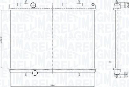 Magneti Marelli 350213167800 - Jäähdytin,moottorin jäähdytys inparts.fi