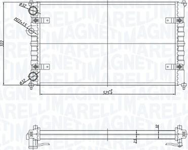 Magneti Marelli 350213167700 - Jäähdytin,moottorin jäähdytys inparts.fi