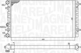 Magneti Marelli 350213105100 - Jäähdytin,moottorin jäähdytys inparts.fi