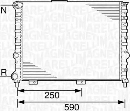 Magneti Marelli 350213100400 - Jäähdytin,moottorin jäähdytys inparts.fi