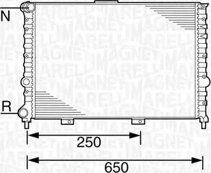 Magneti Marelli 350213100500 - Jäähdytin,moottorin jäähdytys inparts.fi