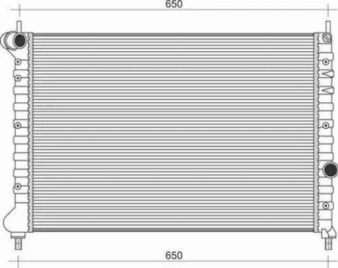 Magneti Marelli 350213108600 - Jäähdytin,moottorin jäähdytys inparts.fi