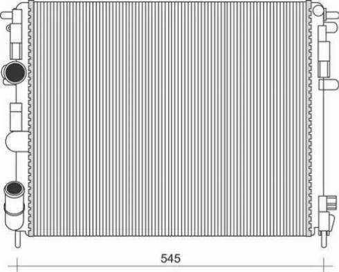 Magneti Marelli 350213103500 - Jäähdytin,moottorin jäähdytys inparts.fi