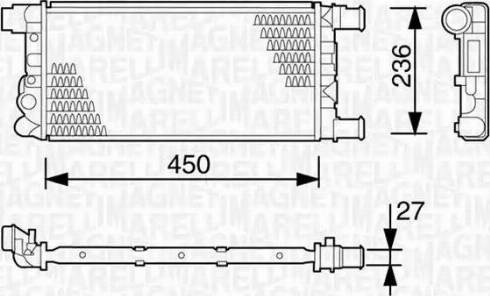 Magneti Marelli 350213103000 - Jäähdytin,moottorin jäähdytys inparts.fi