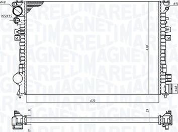 Magneti Marelli 350213102700 - Jäähdytin,moottorin jäähdytys inparts.fi