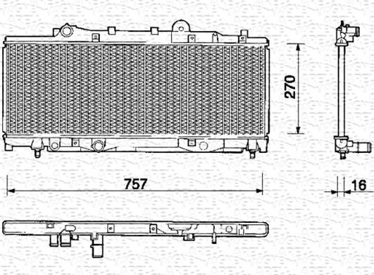 Magneti Marelli 350213115000 - Jäähdytin,moottorin jäähdytys inparts.fi