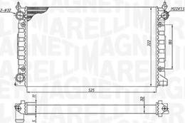 Magneti Marelli 350213189600 - Jäähdytin,moottorin jäähdytys inparts.fi