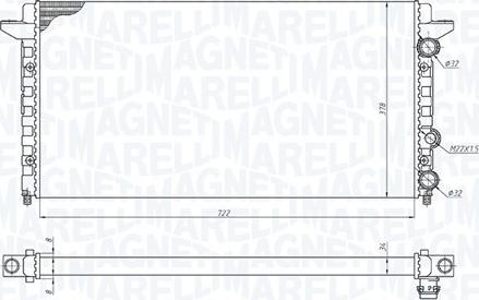 Magneti Marelli 350213189200 - Jäähdytin,moottorin jäähdytys inparts.fi