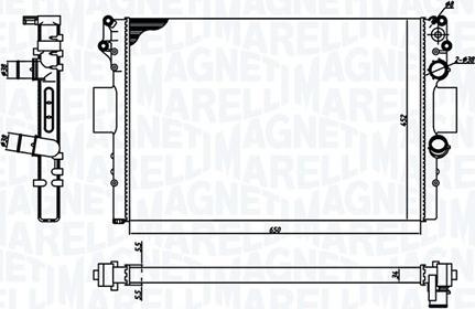 Magneti Marelli 350213184400 - Jäähdytin,moottorin jäähdytys inparts.fi