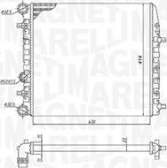 Magneti Marelli 350213184600 - Jäähdytin,moottorin jäähdytys inparts.fi