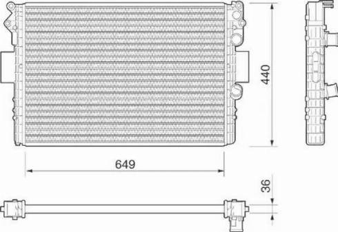 Magneti Marelli 350213184000 - Jäähdytin,moottorin jäähdytys inparts.fi