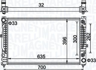 Magneti Marelli 350213185500 - Jäähdytin,moottorin jäähdytys inparts.fi