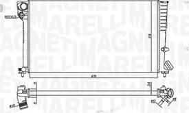 Magneti Marelli 350213186500 - Jäähdytin,moottorin jäähdytys inparts.fi