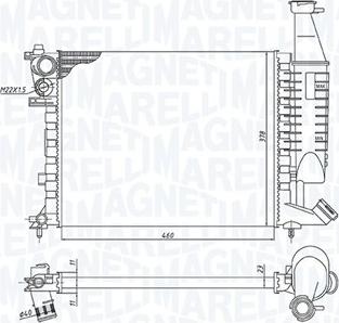 Magneti Marelli 350213186300 - Jäähdytin,moottorin jäähdytys inparts.fi