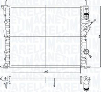 Magneti Marelli 350213180400 - Jäähdytin,moottorin jäähdytys inparts.fi