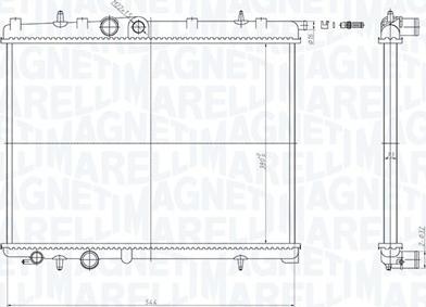 Magneti Marelli 350213180500 - Jäähdytin,moottorin jäähdytys inparts.fi