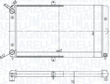 Magneti Marelli 350213180700 - Jäähdytin,moottorin jäähdytys inparts.fi