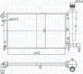 Magneti Marelli 350213181300 - Jäähdytin,moottorin jäähdytys inparts.fi