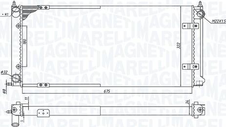 Magneti Marelli 350213188300 - Jäähdytin,moottorin jäähdytys inparts.fi