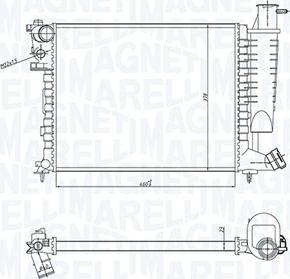 Magneti Marelli 350213183400 - Jäähdytin,moottorin jäähdytys inparts.fi