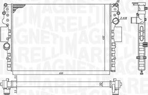 Magneti Marelli 350213183800 - Jäähdytin,moottorin jäähdytys inparts.fi