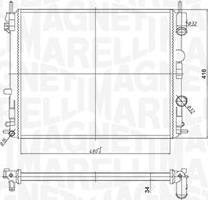 Magneti Marelli 350213182200 - Jäähdytin,moottorin jäähdytys inparts.fi