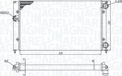 Magneti Marelli 350213187600 - Jäähdytin,moottorin jäähdytys inparts.fi