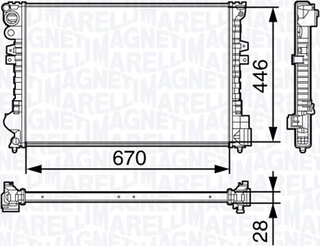 Magneti Marelli 350213131400 - Jäähdytin,moottorin jäähdytys inparts.fi