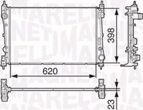 Magneti Marelli 350213131600 - Jäähdytin,moottorin jäähdytys inparts.fi