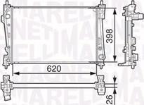 Magneti Marelli 350213131200 - Jäähdytin,moottorin jäähdytys inparts.fi