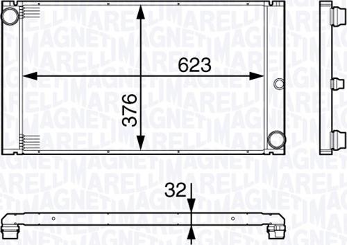 Magneti Marelli 350213138200 - Jäähdytin,moottorin jäähdytys inparts.fi