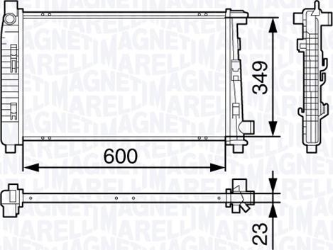 Magneti Marelli 350213132000 - Jäähdytin,moottorin jäähdytys inparts.fi