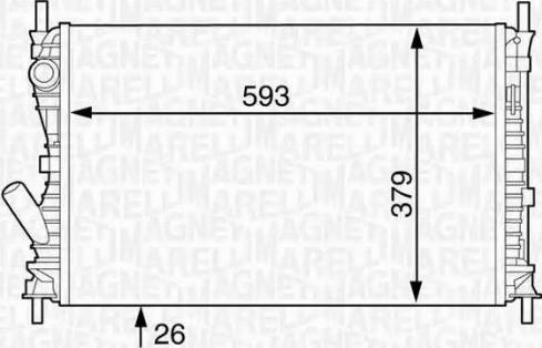 Magneti Marelli 350213124100 - Jäähdytin,moottorin jäähdytys inparts.fi