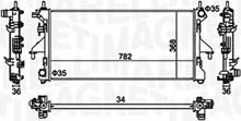 Magneti Marelli 350213126900 - Jäähdytin,moottorin jäähdytys inparts.fi